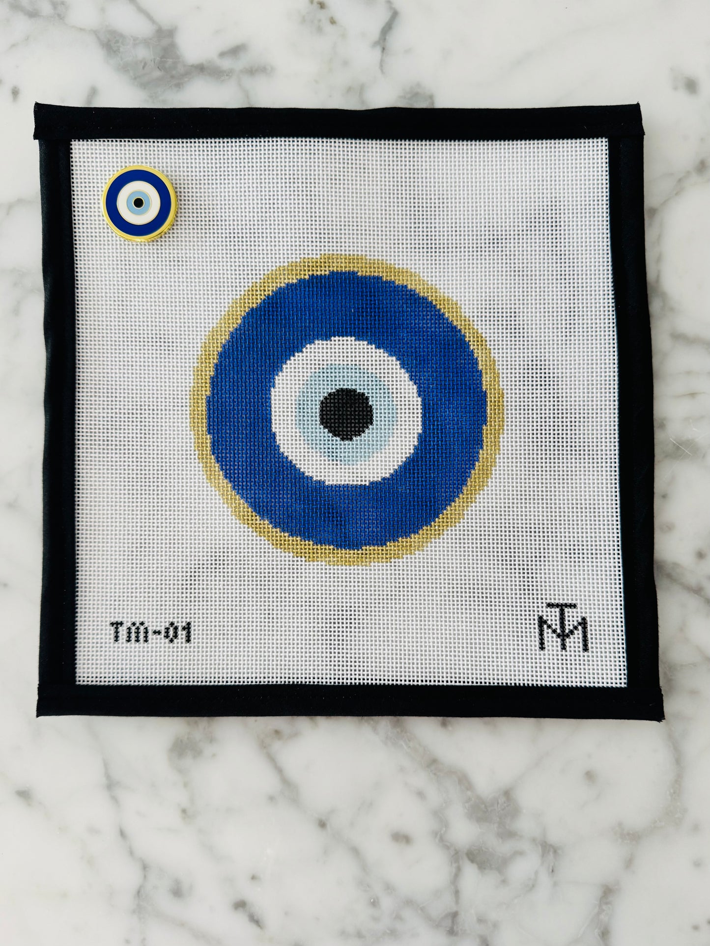 Large Evil Eye Needlepoint Canvas