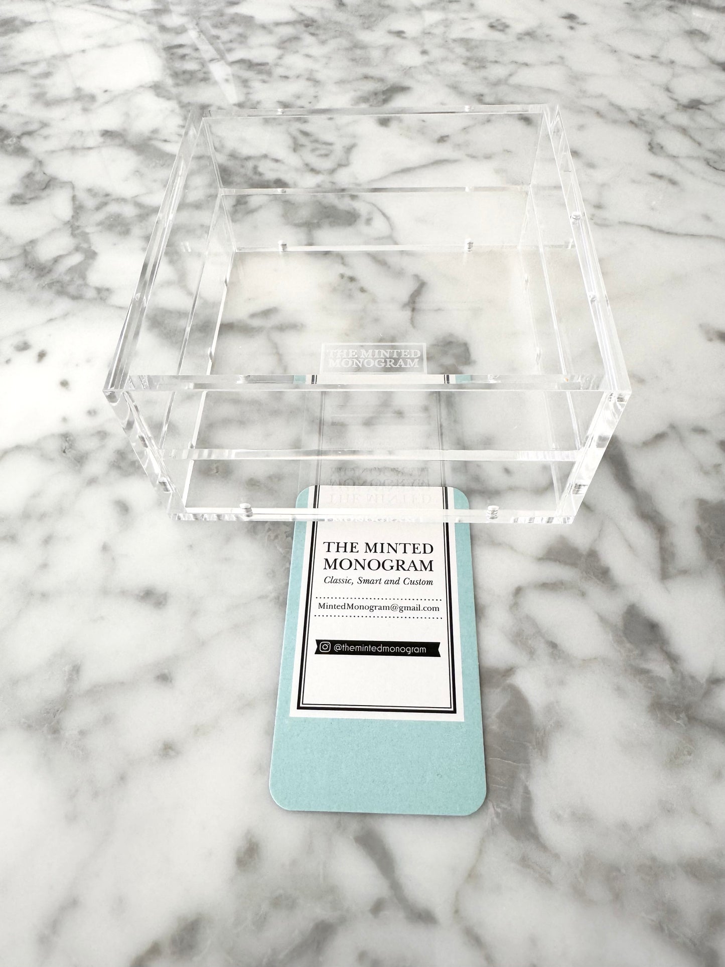 4.25” Square Magnetic Acrylic Tray