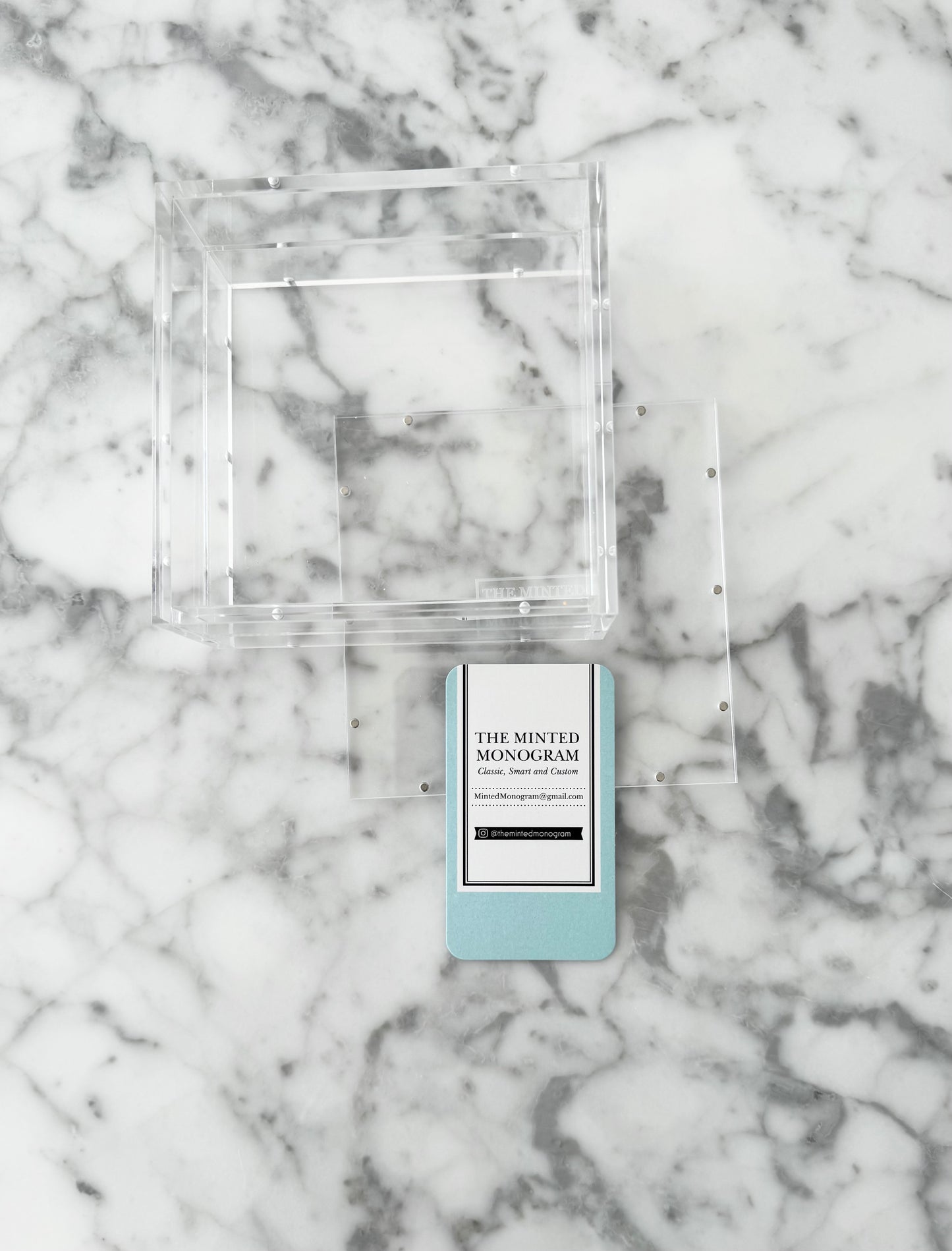 4.25” Square Magnetic Acrylic Tray