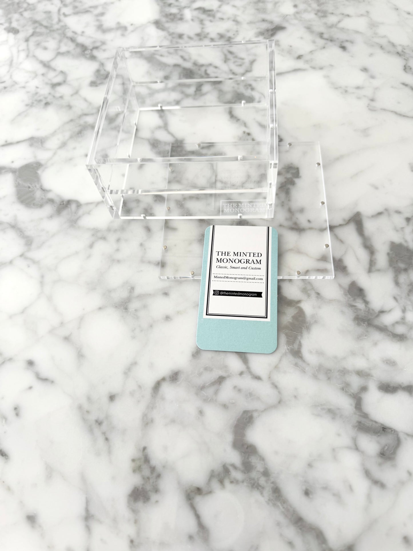 4.25” Square Magnetic Acrylic Tray