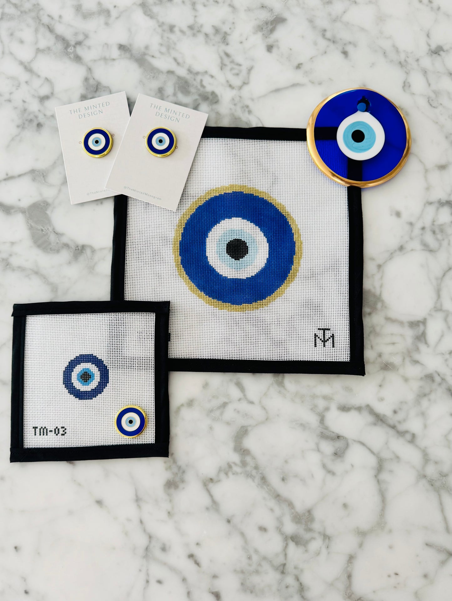 Large Evil Eye Needlepoint Canvas
