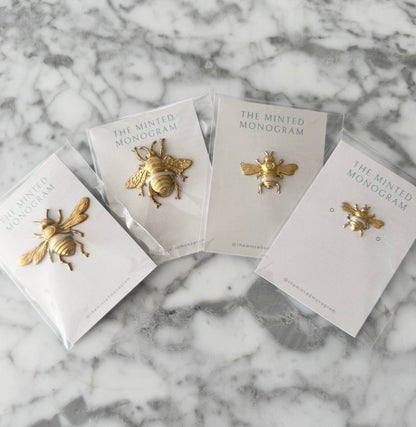 Medium Brass Bee