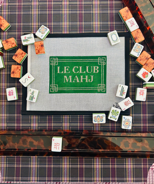 Pre- Order Le Club Mahj Needlepoint Canvas