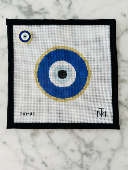 Large Evil Eye Needlepoint Canvas