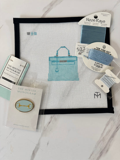 Special Designer Inspired Purse Kit Pale Blue