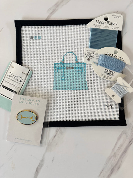 Special Designer Inspired Purse Kit Pale Blue