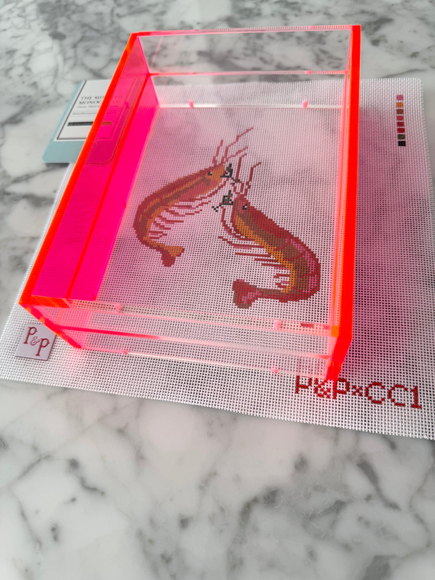 Neon Pink Magnetic Acrylic Tray