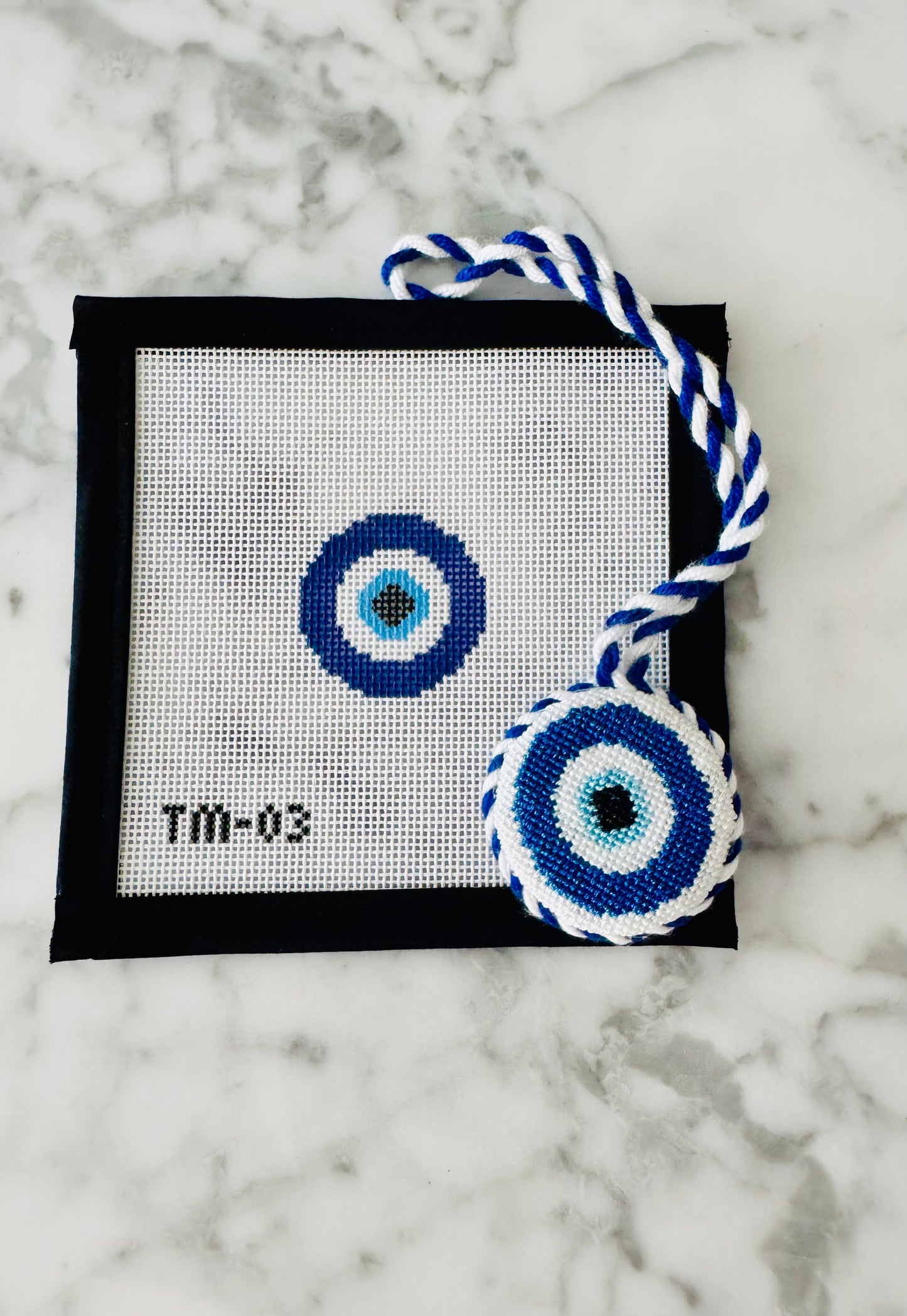 Mini Evil Eye Needlepoint Canvas