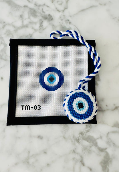 Mini Evil Eye Needlepoint Canvas