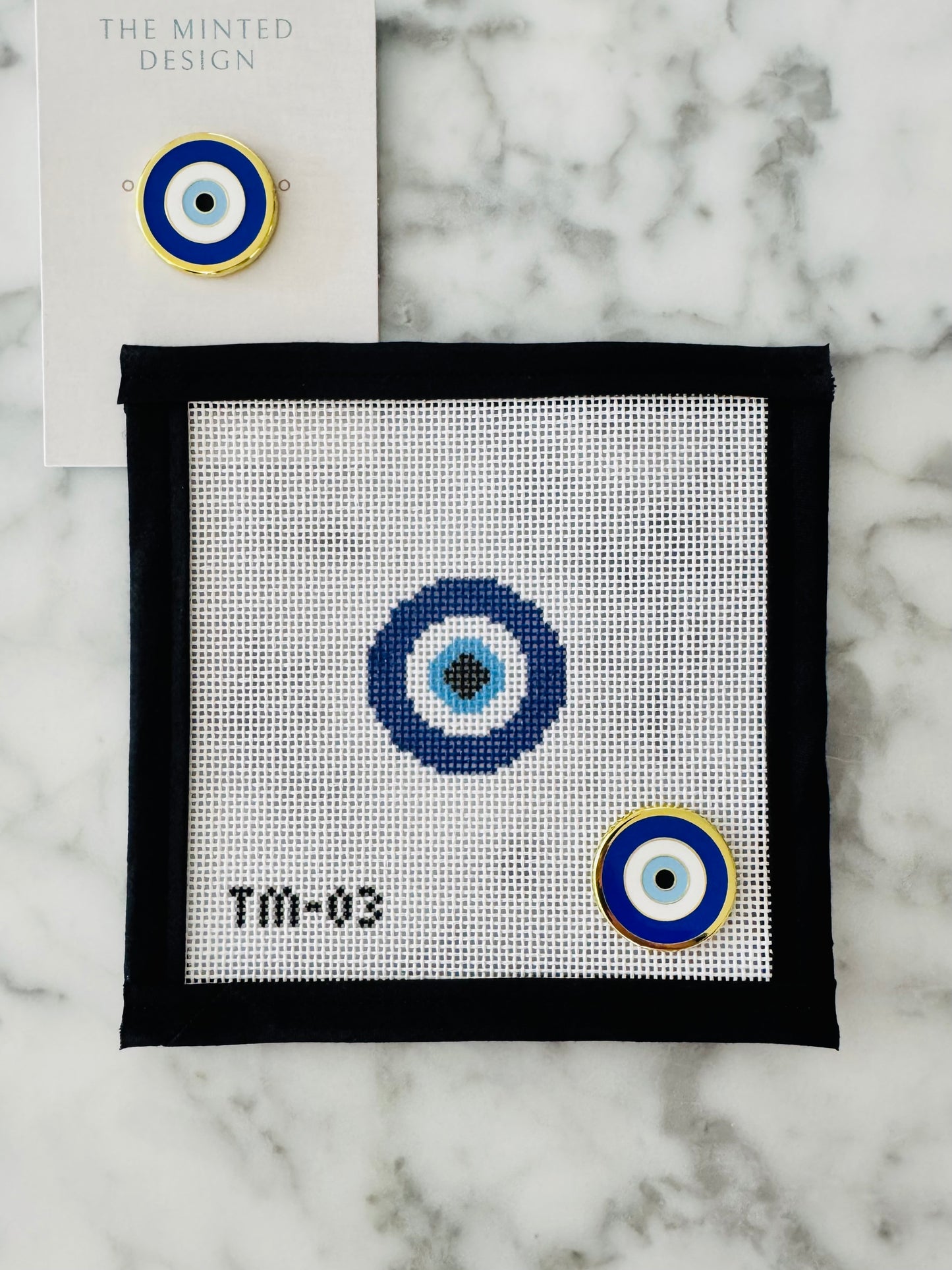 Mini Evil Eye Needlepoint Canvas
