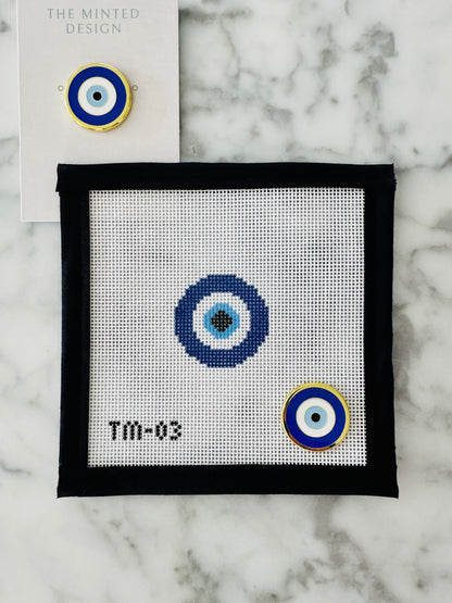 Mini Evil Eye Needlepoint Canvas