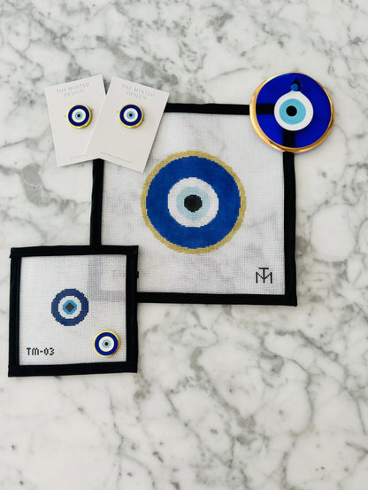 Large Evil Eye Needlepoint Canvas