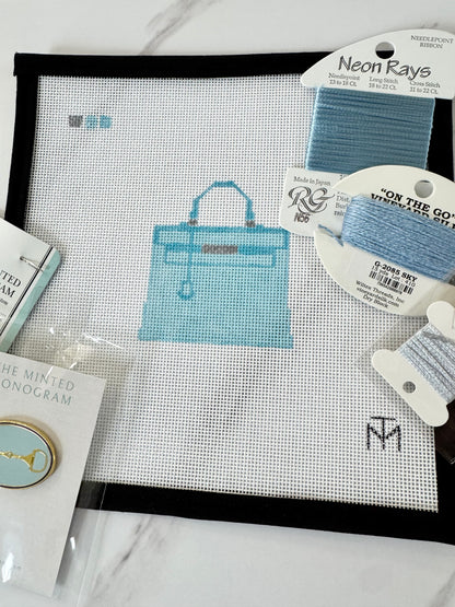 Special Designer Inspired Purse Kit Pale Blue