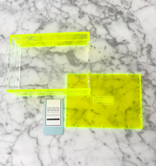 Neon Green Magnetic Acrylic Tray